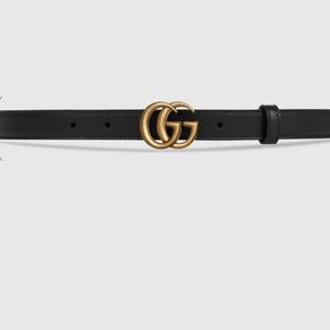 Gucci Leather belt with Double G buckle - Size 90